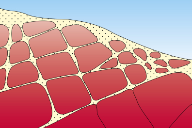 Formation d'un chaos granitique - étape 2